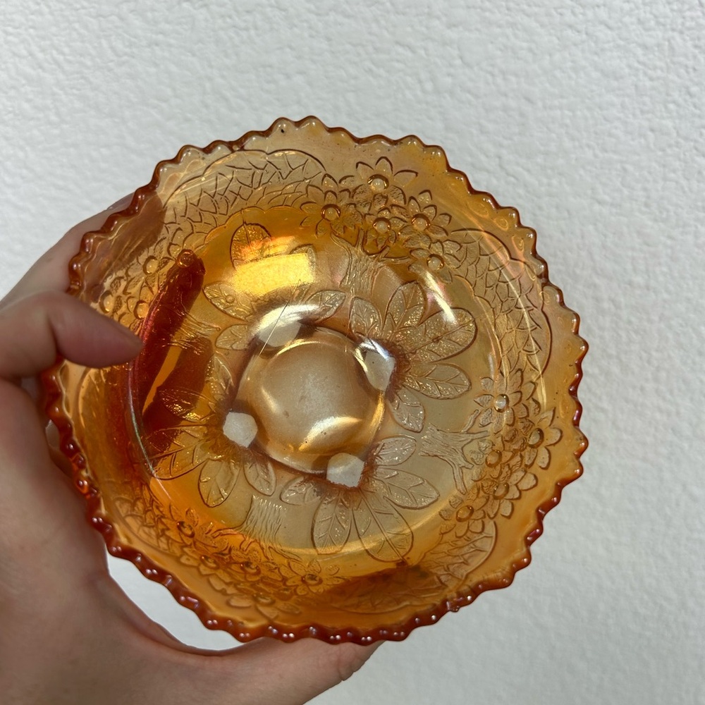 1970s Orange trinket dish - Picture 4 of 4